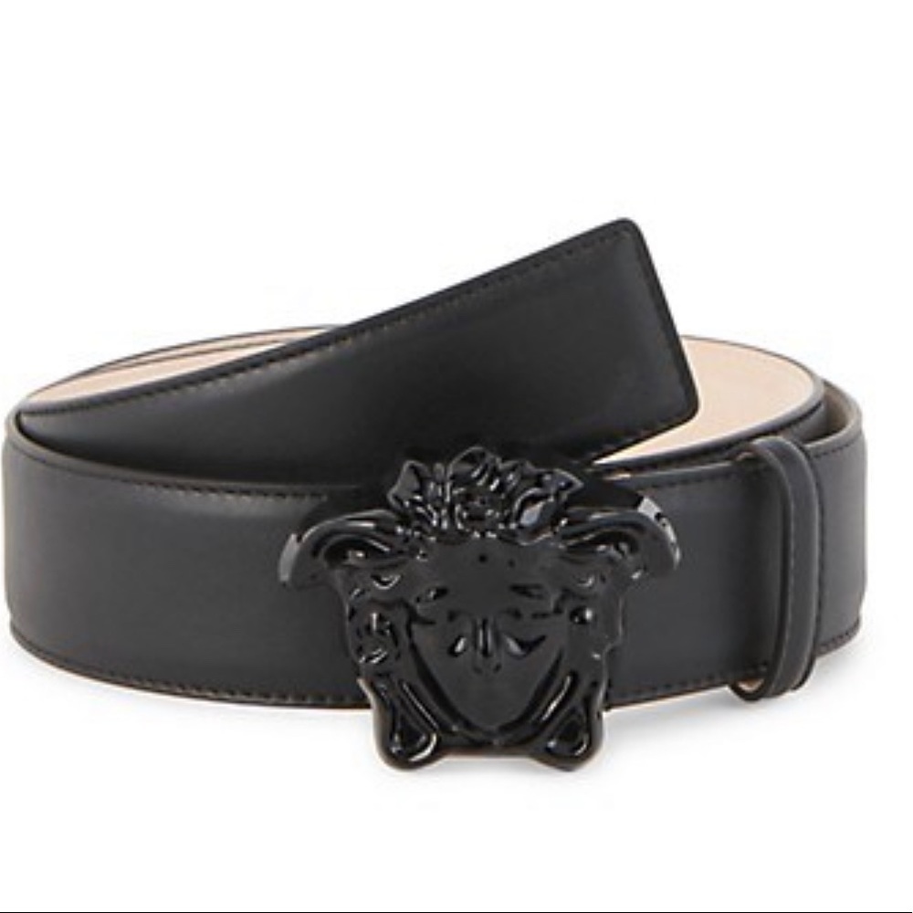LA MEDUSA LEATHER BELT - Mens size 34/35